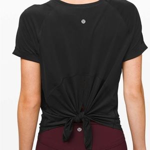 Lululemon Open Up Tie Back Top - Black